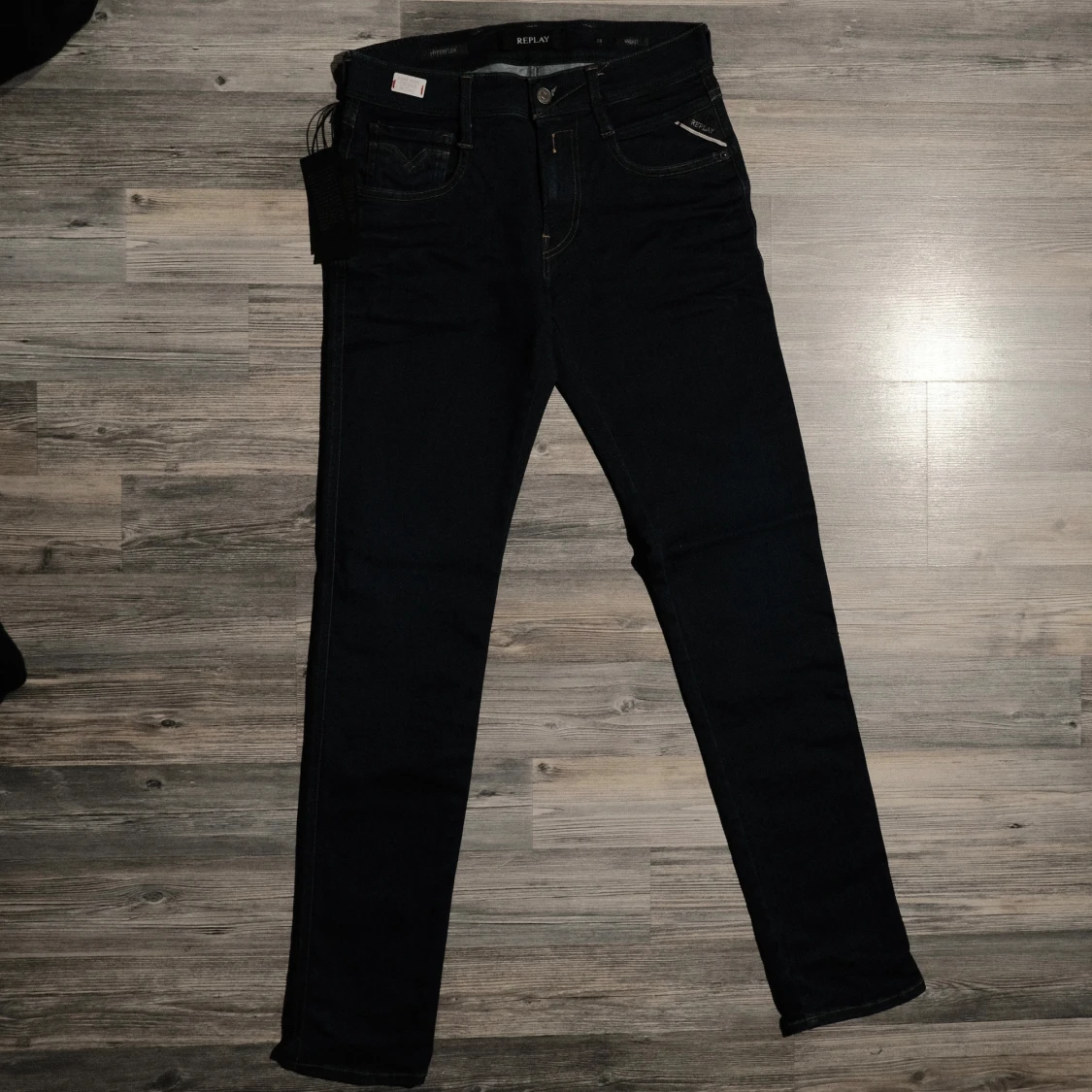 Mörkblåa Replay Anbass Jeans  - 1