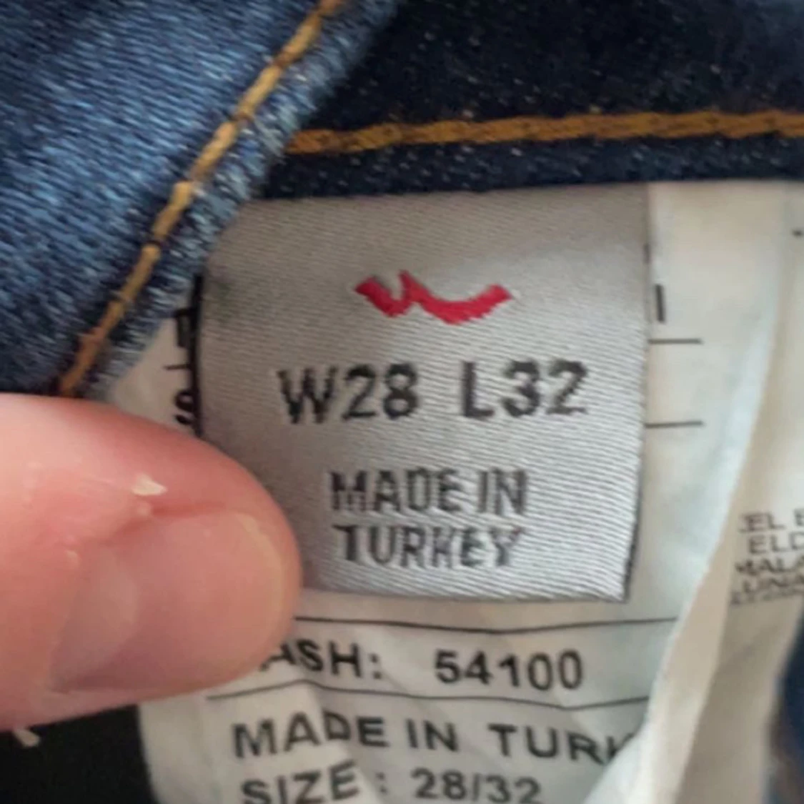 Blå jeans med bootcut - 2