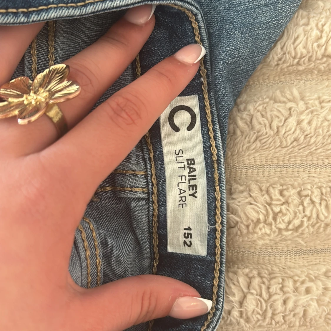 Blå jeansshorts från C Bailey - 2