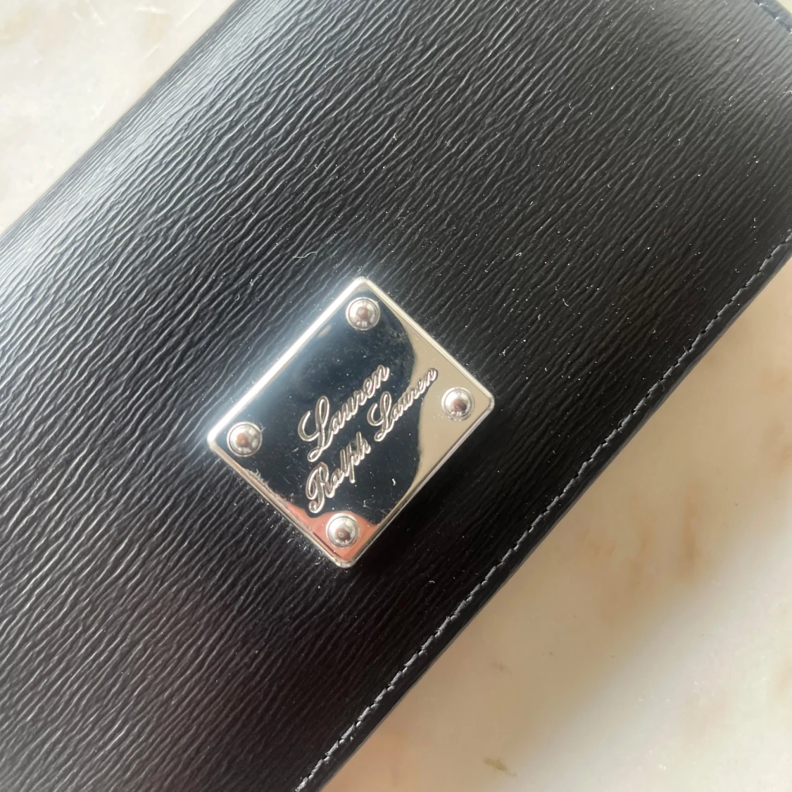 Polo Ralph Lauren Vintage Svart Skinn Plånbok - 1