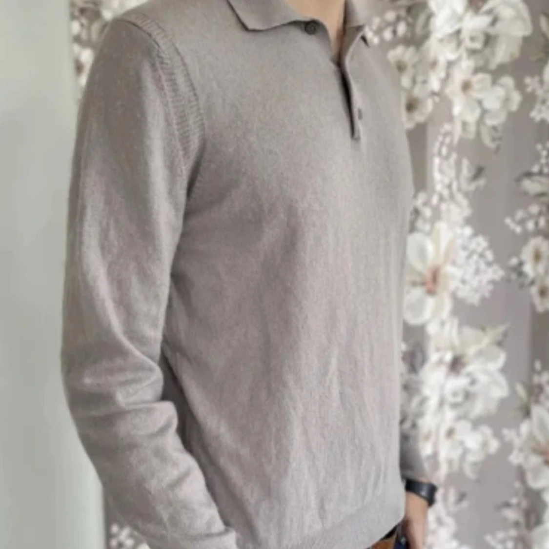 Långärmad pikétröja från Massimo Dutti - 2