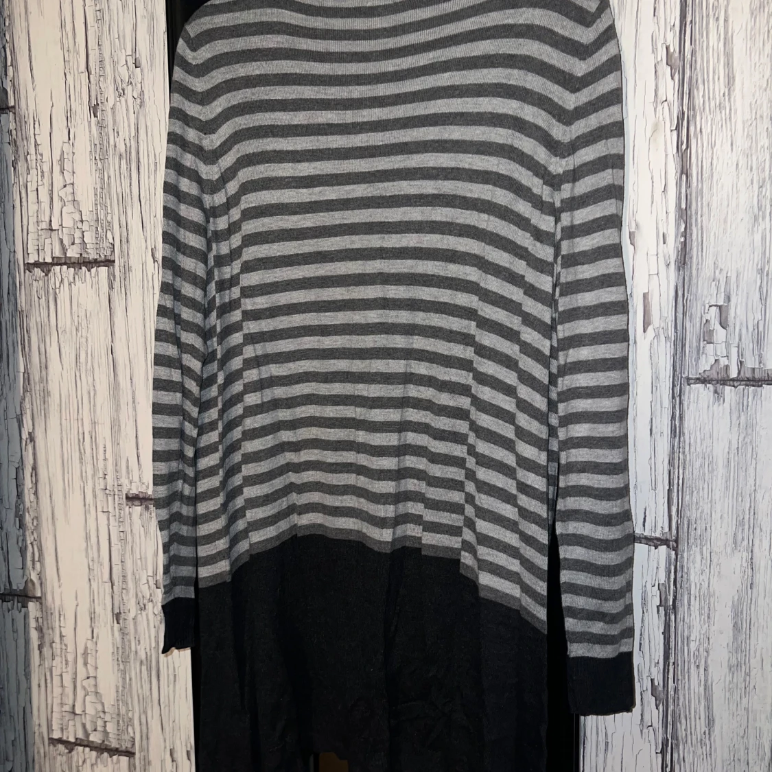 Grå och svart randig kofta från Generous by Lindex - 1