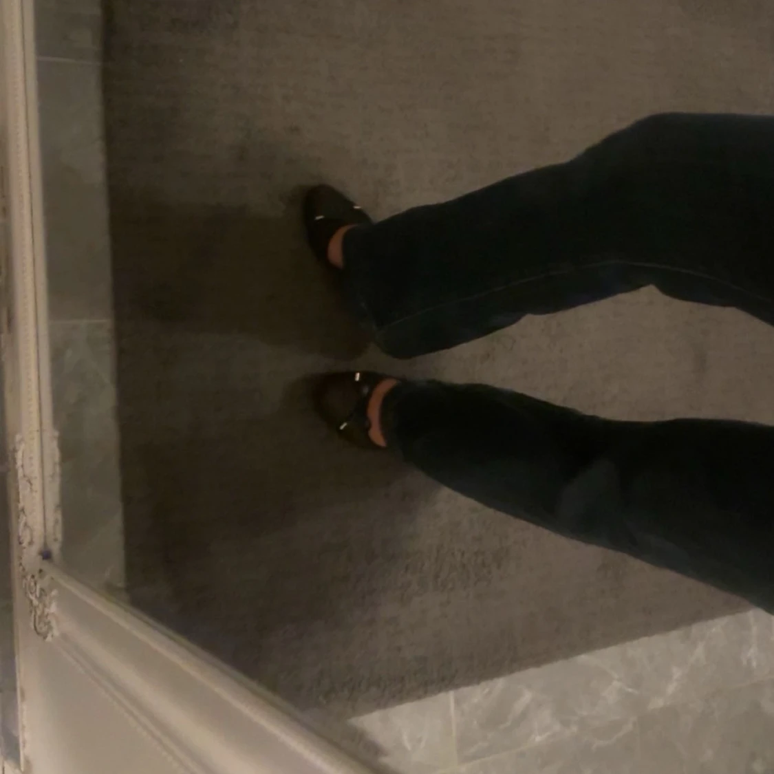 Mörkblå jeans lågmidjade - 2