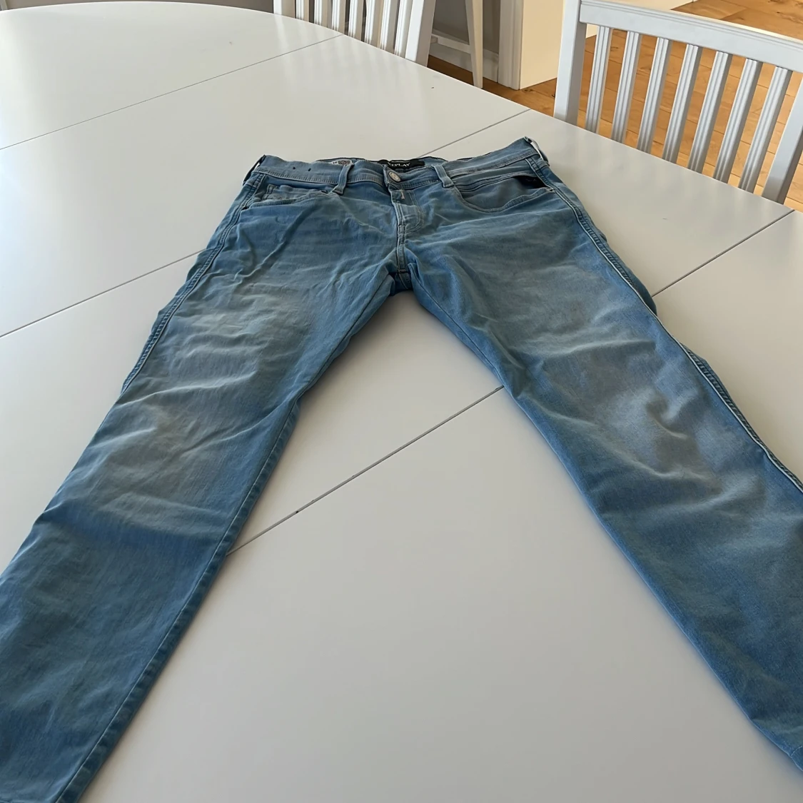 Blå jeans från Replay Hyperflex - 3