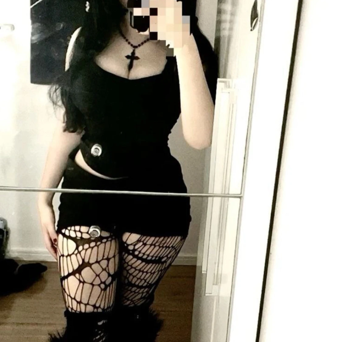 Svarta shorts med hög midja