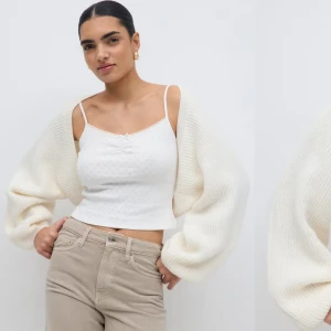Bolero Gina Tricot  - SÖKER!! Dessa bolero toppar i vit och svart STORLEK M. Kontakta mig om du är intresserad av att sälja.