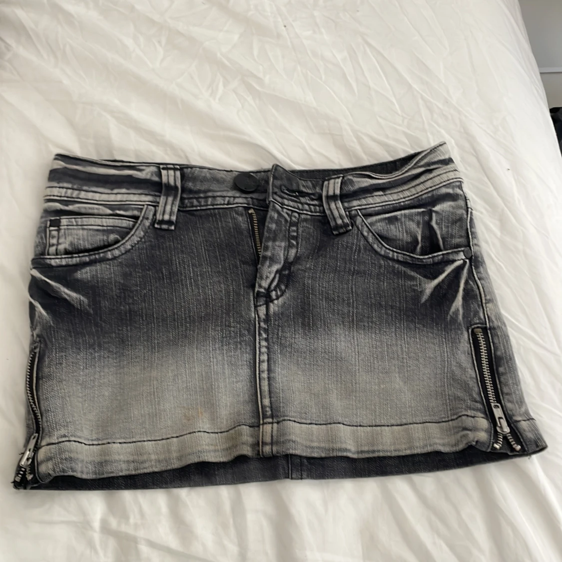 Lowwaist jeanskjol - 1