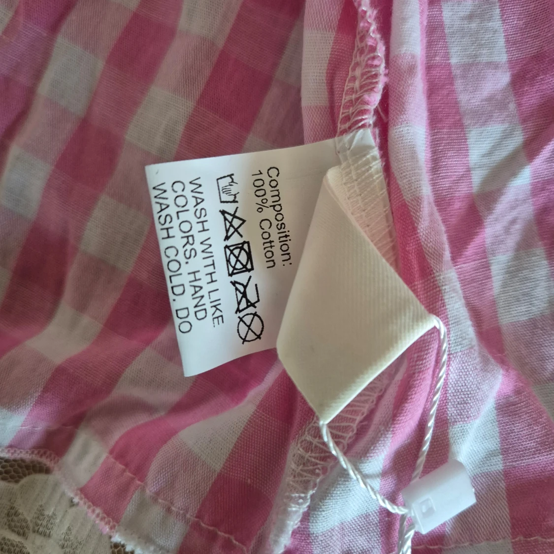 Rutig rosa kjol från Romwe - 2