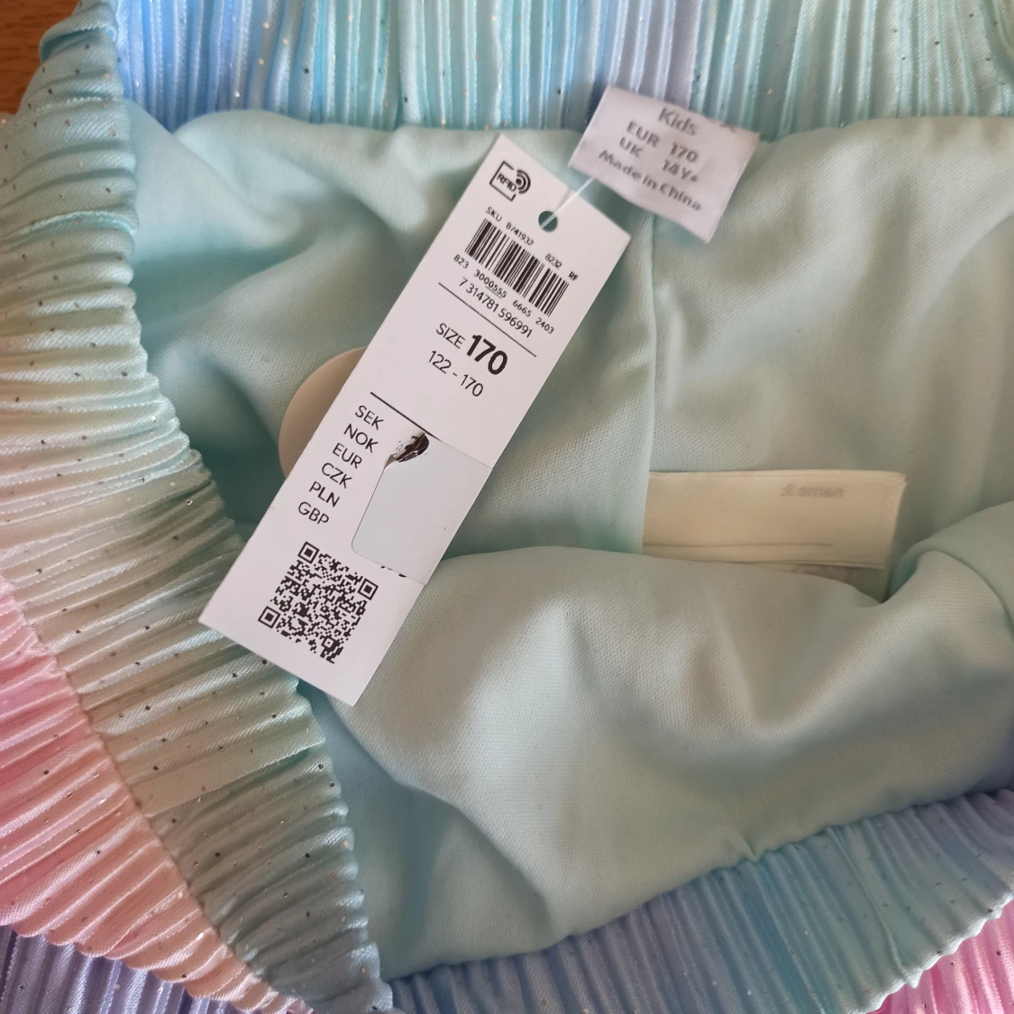 Färgglada plisserade byxor - 1