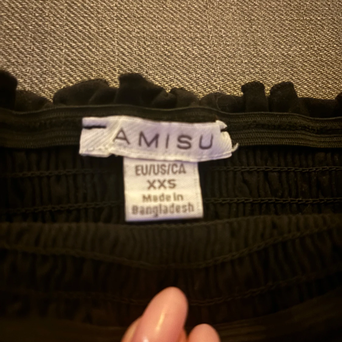 Svart tubtopp från Amisu - 1