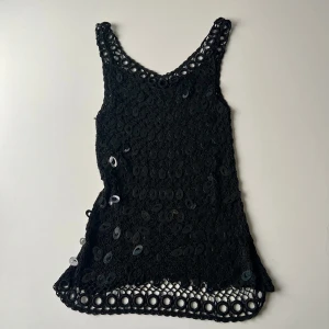 Paljettlinne - Svart vintage paljettlinne. Passar S/M