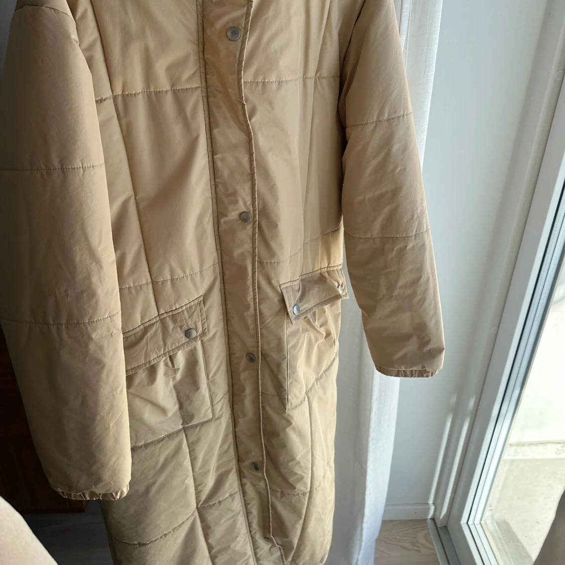 Beige lång jacka - 2