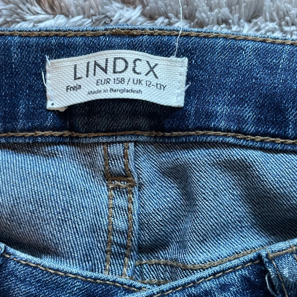 Blå jeansbyxor från Lindex - 2
