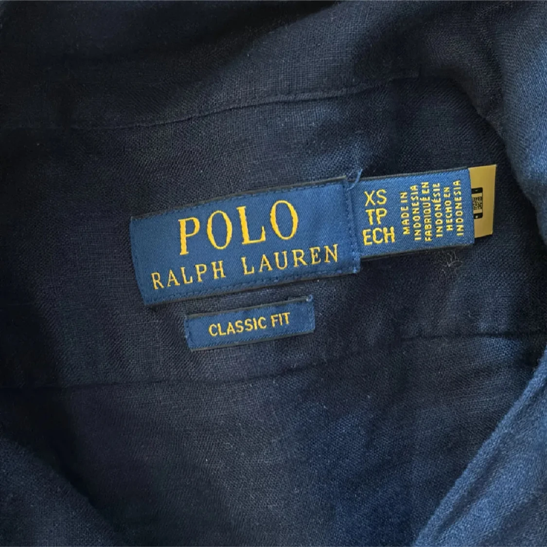 Mörkblå linneskjorta Polo Ralph Lauren - 2