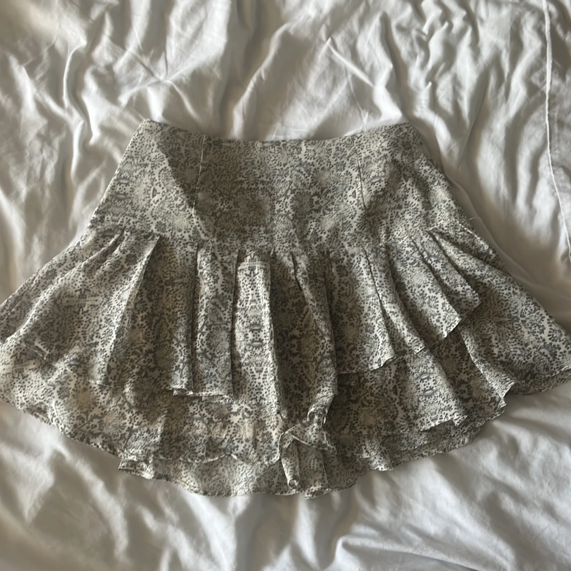 Leopardmönstrad volangkjol  - 1