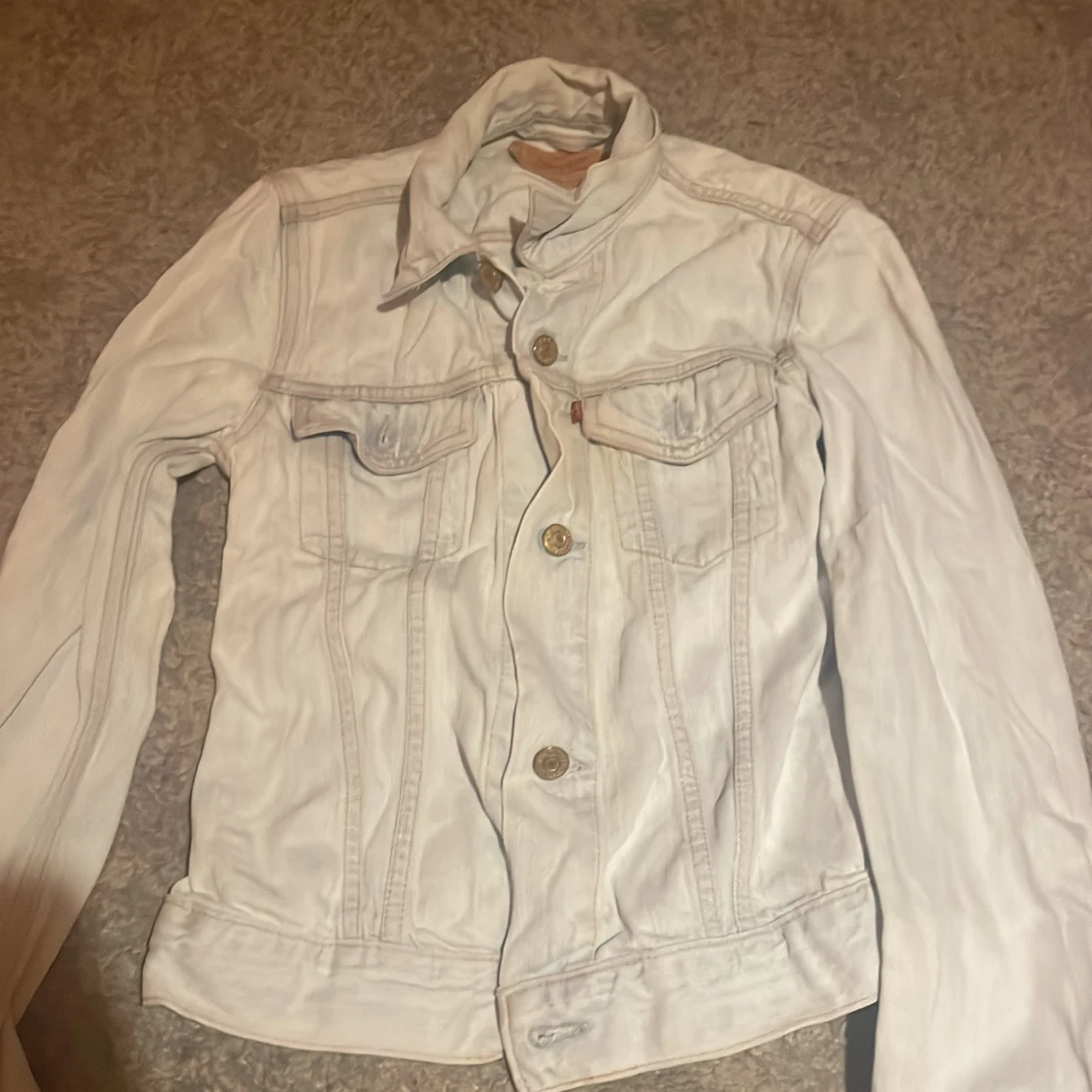 Vit jeansjacka från Levi's XS - 1