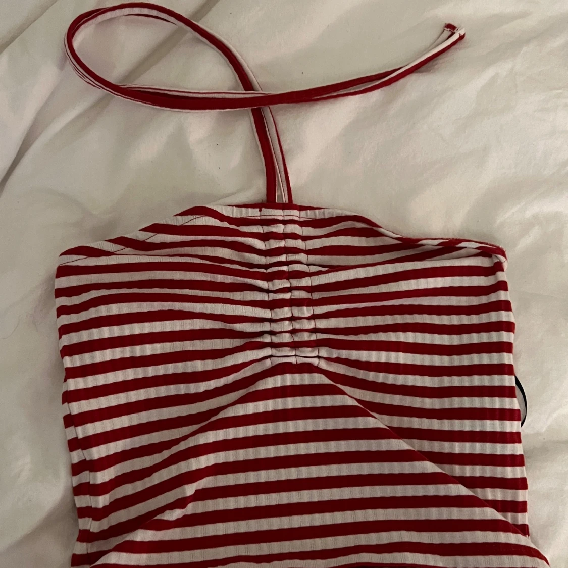 Randig halterneck topp från Pieces