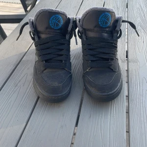 Svarta Adidas sneakers med foder (vinterskor) - Snygga svarta Adidas sneakers med högt skaft och grått mjukt foder. Skorna har klassiska tre ränder på sidan, breda svarta skosnören och blå logga på plösen. Ovandelen är i syntet och mocka, perfekt för kyligare dagar.
