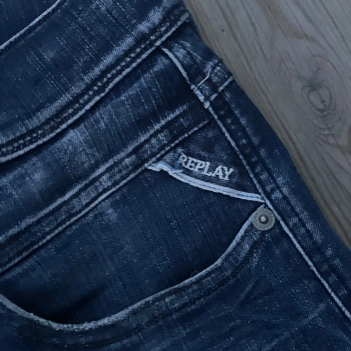 Replay BRONNY Hyperflex slim fit jeans blå 30-34  - 2
