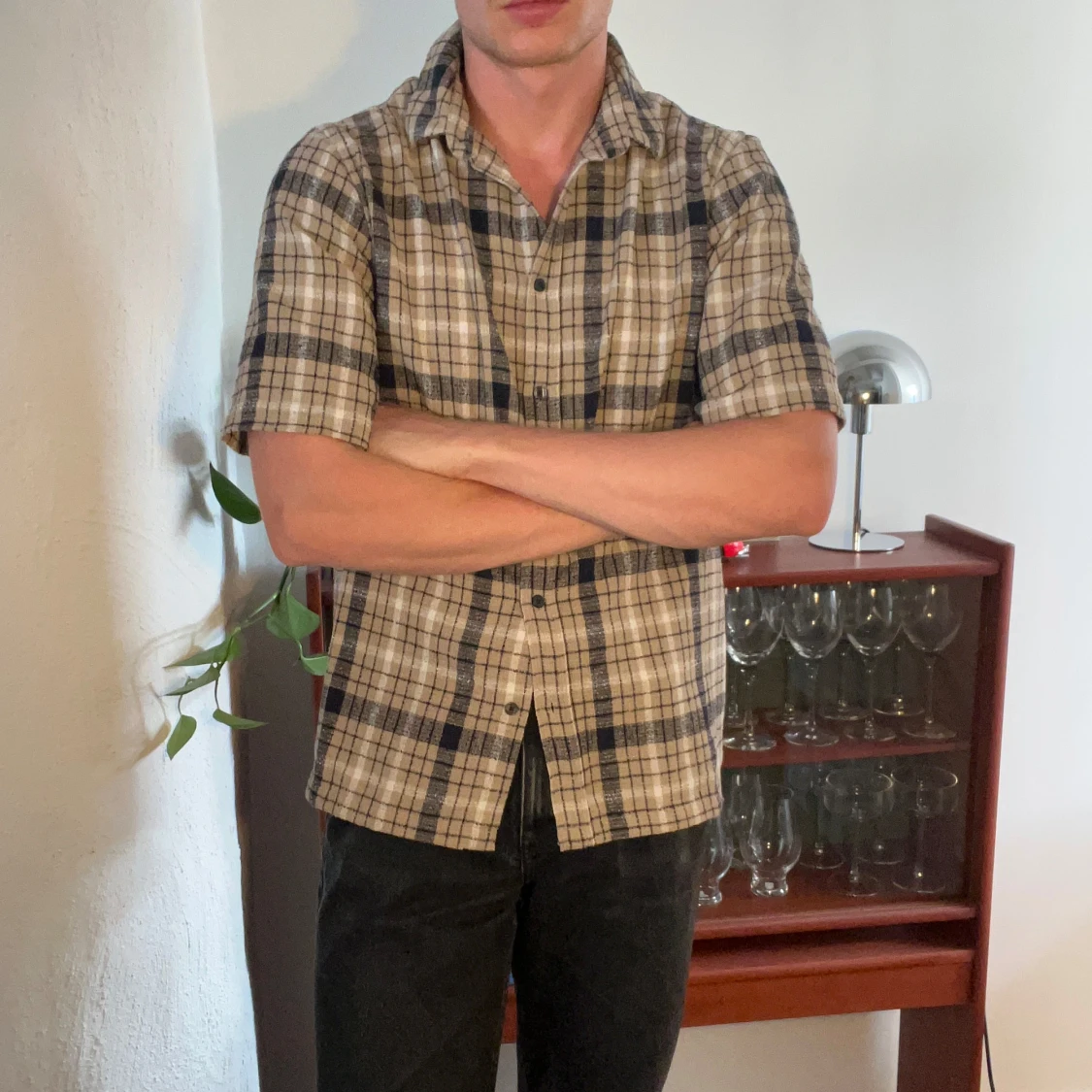 Rutig kortärmad skjorta från Samsøe - 1