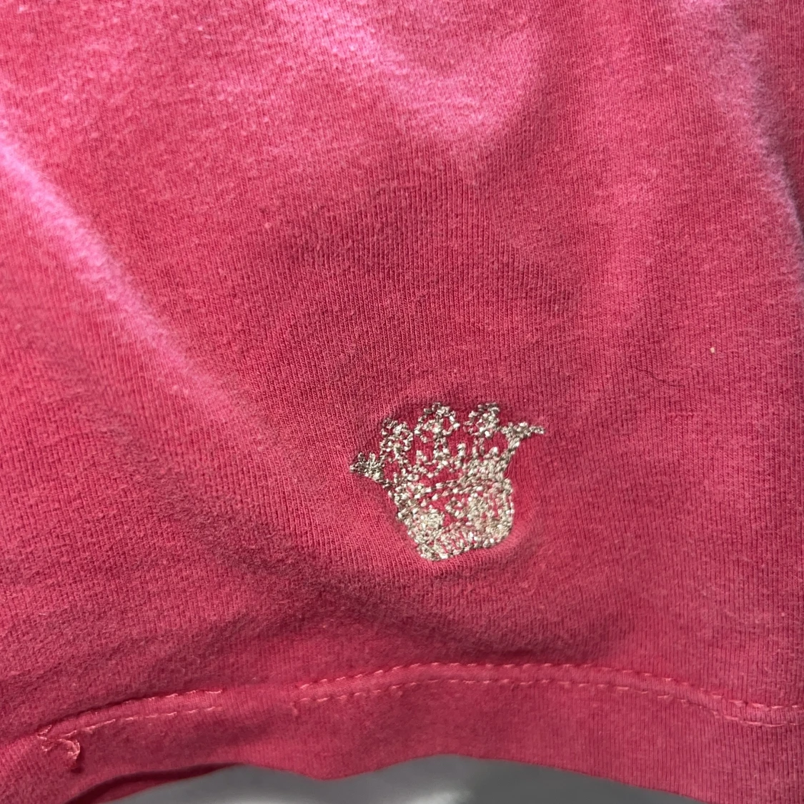 Rosa v-ringad tshirt - 1