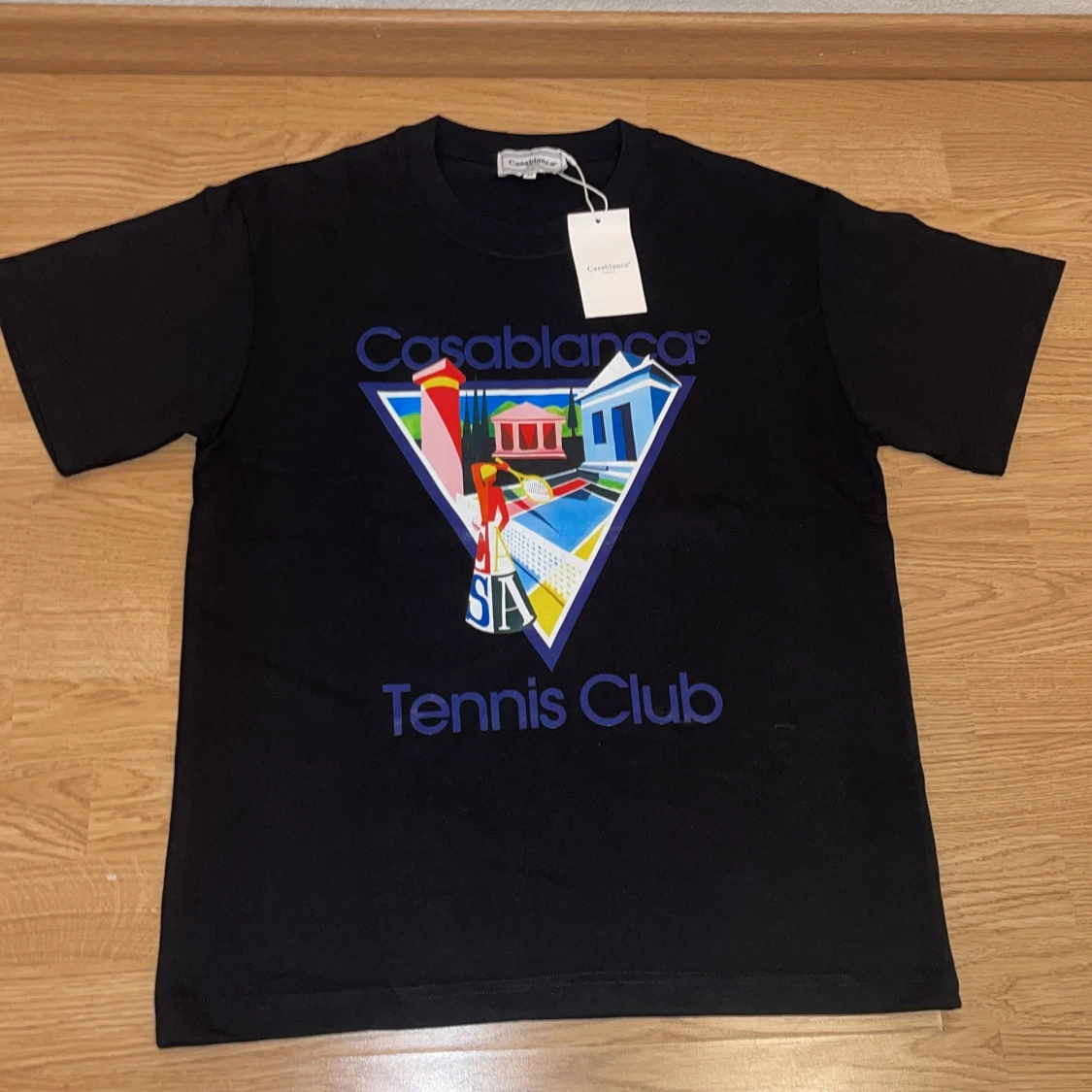 Svart Casablanca Tennis Club t-shirt - 1