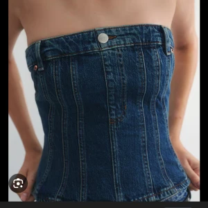 Korsett denim topp - Oanvänd