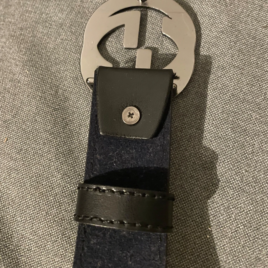 GG bälte med silverfärgat spänne - 1