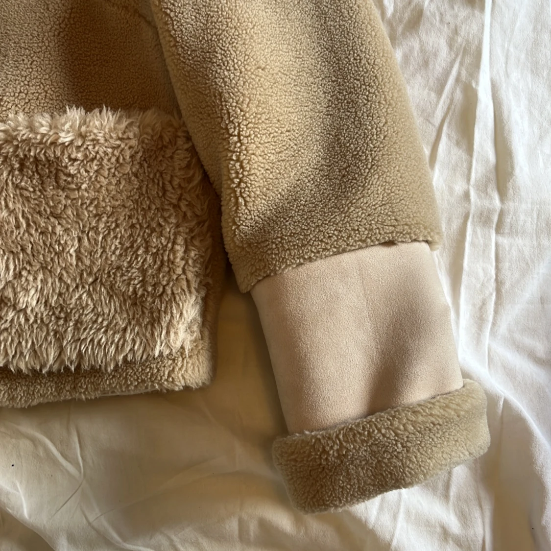 Beige teddyjacka från Bobowaltz - 2