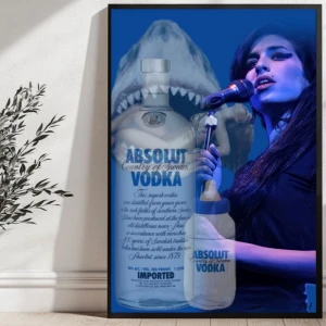 Handgjord poster  - AMY X VODKA SHARK ❤️‍🔥Designar egna posters, idé till färdig illustration❤️‍🔥  🐝Varje motiv är skapat med mycket tanke och känsla, och trycks på ett tjockt, matt papper av hög kvalitet🐝  Perfekt som ett personligt tillskott till tavelväggen, eller som en fin present till någon du tycker om 💌  ✨ Jag gör även posters på beställning Jag gör alla mina posters själv – Har du en idé eller stil du gillar? Skriv så kan jag skapa något unikt för dig 🎨 Storlek: 50x70, 20x30 (Säljer fler motiv)💘
