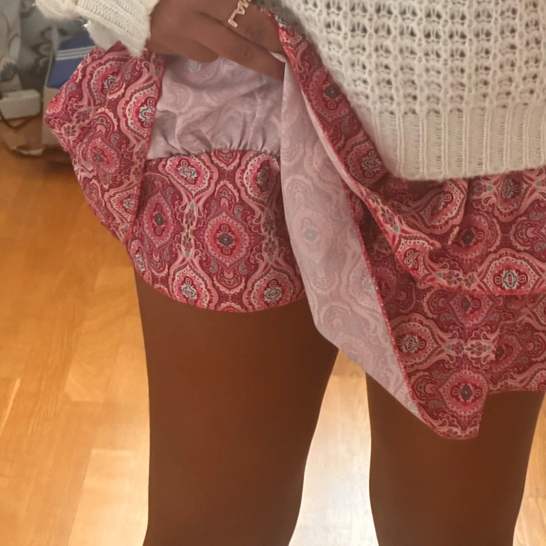 mönstrad volangkjol - 3