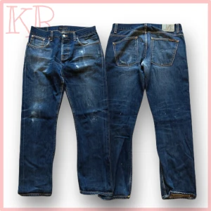 Selvedge Nudie Jeans Grim Tim - Vill du va nieche och sånt och ha coola jeans? då är dessa perfekta för just dig, ett par tvär feta nudie grim tim i 33/32 som är SELVEDGEEEEKDHDJEJEJ😮‍💨