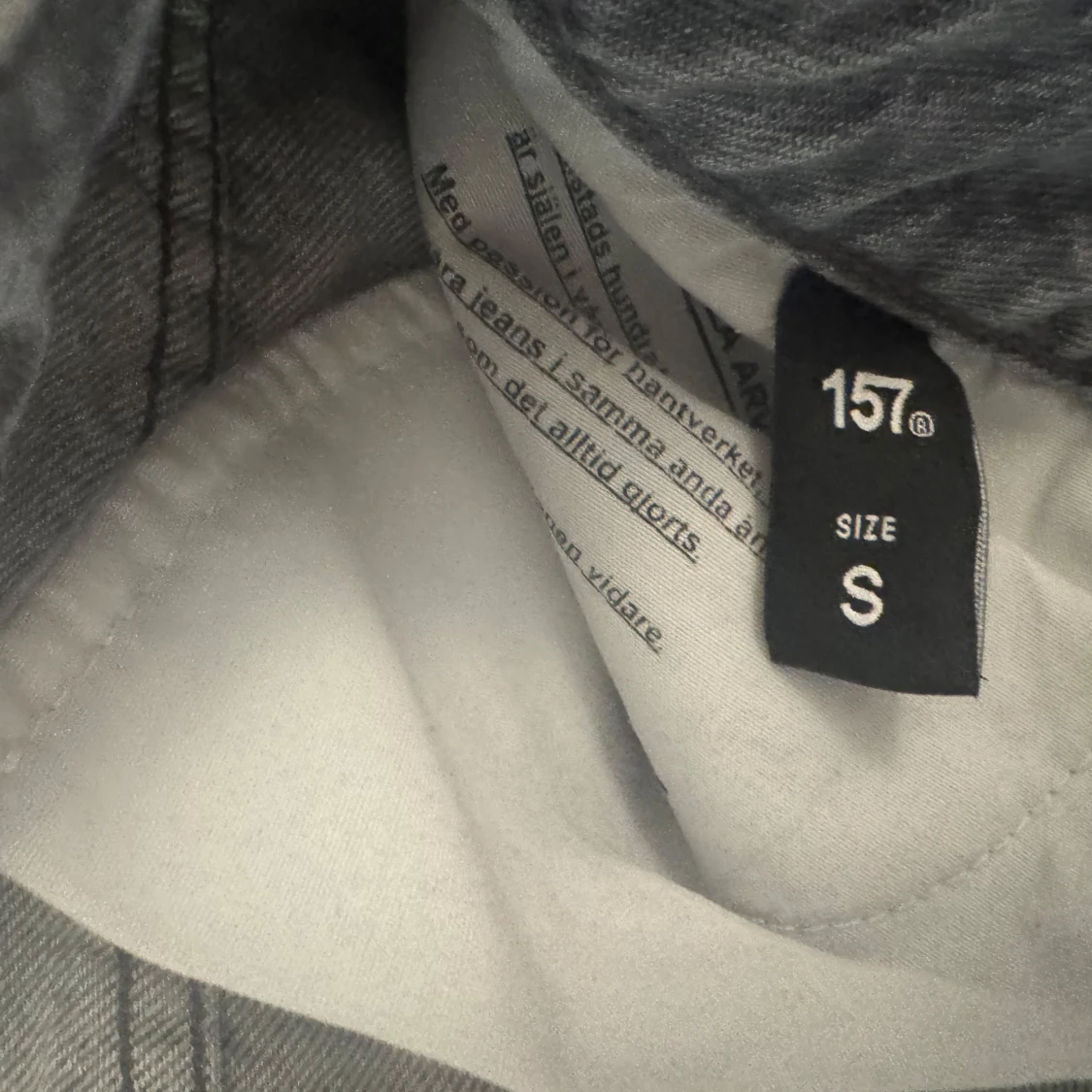 Grå jeansbyxor från 157, storlek S - 1