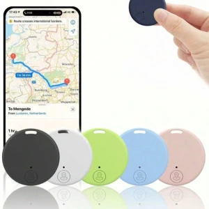 GPS-tracker till väska, plånbok och annat - Säljer en rund GPS-tracker i flera färger som enkelt kan fästas på din väska, plånbok eller ryggsäck. Kopplas till mobilen för att spåra och hitta dina saker. Finns i svart, vit, grön, blå, rosa och orange. Perfekt för dig som vill ha koll på dina prylar.