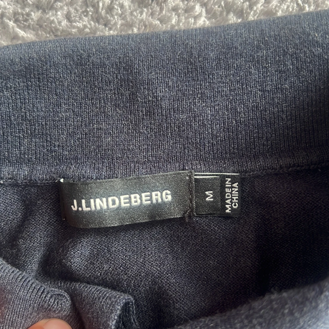 Svart pikétröja från J.Lindeberg - 2