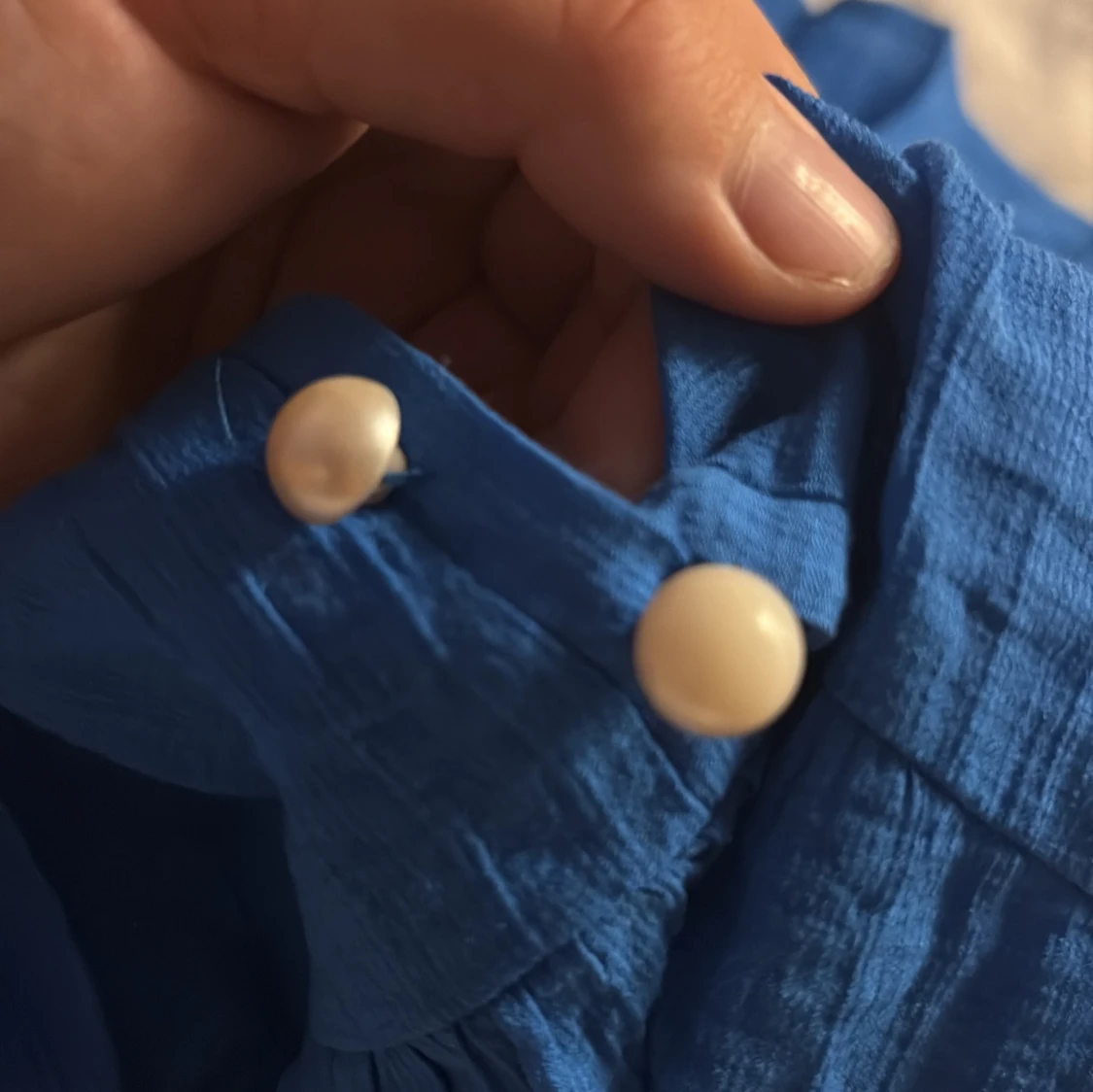 Blå långklänning från Freequent XS - 3