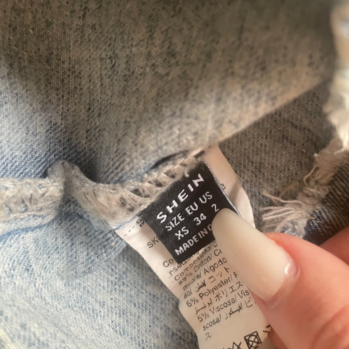 Jeans tubtopp med knappar  - 2