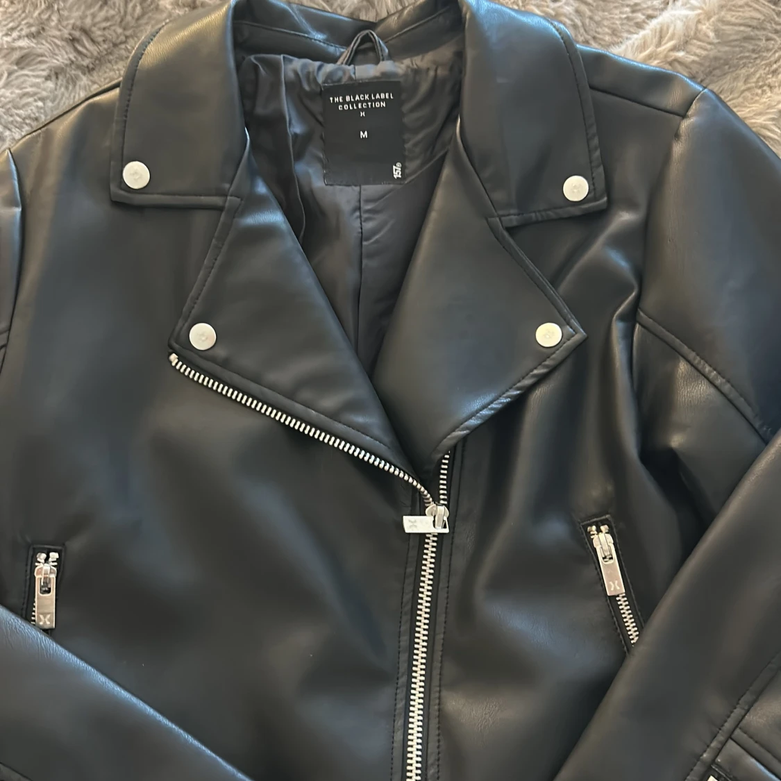Svart skinnjacka från The Black Label - 1