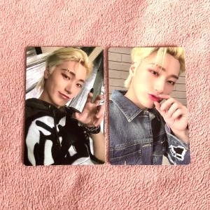 ateez san photocards - san photocards i nyskick, 80kr/st—pris går att diskutera och du får rabatt om du köper båda tilsammans, kontakta för frågor, info, fler bilder osv! 🩵
