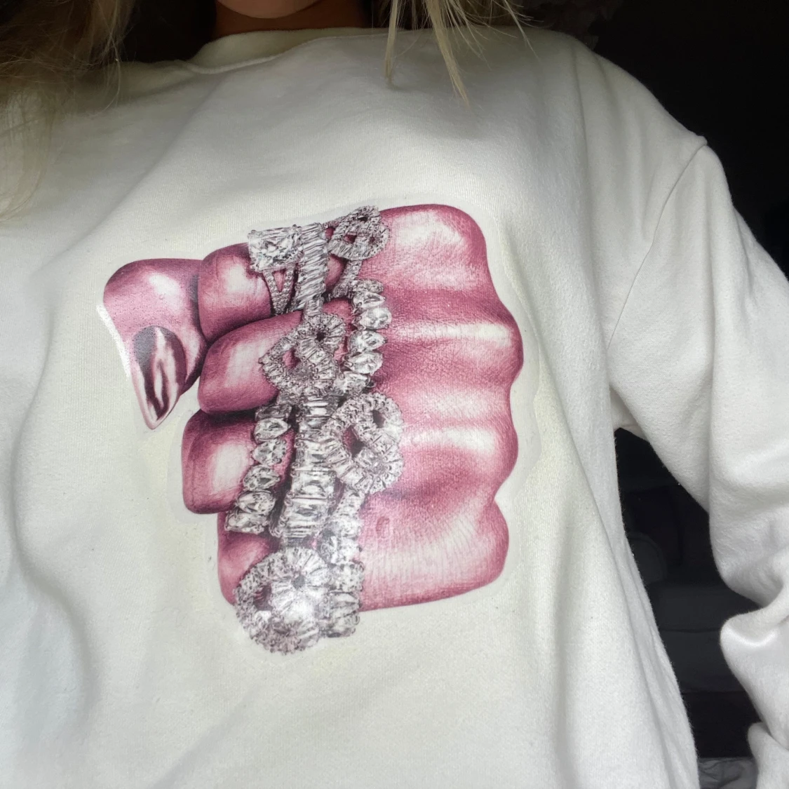 Sweatshirt med tryck  - 2