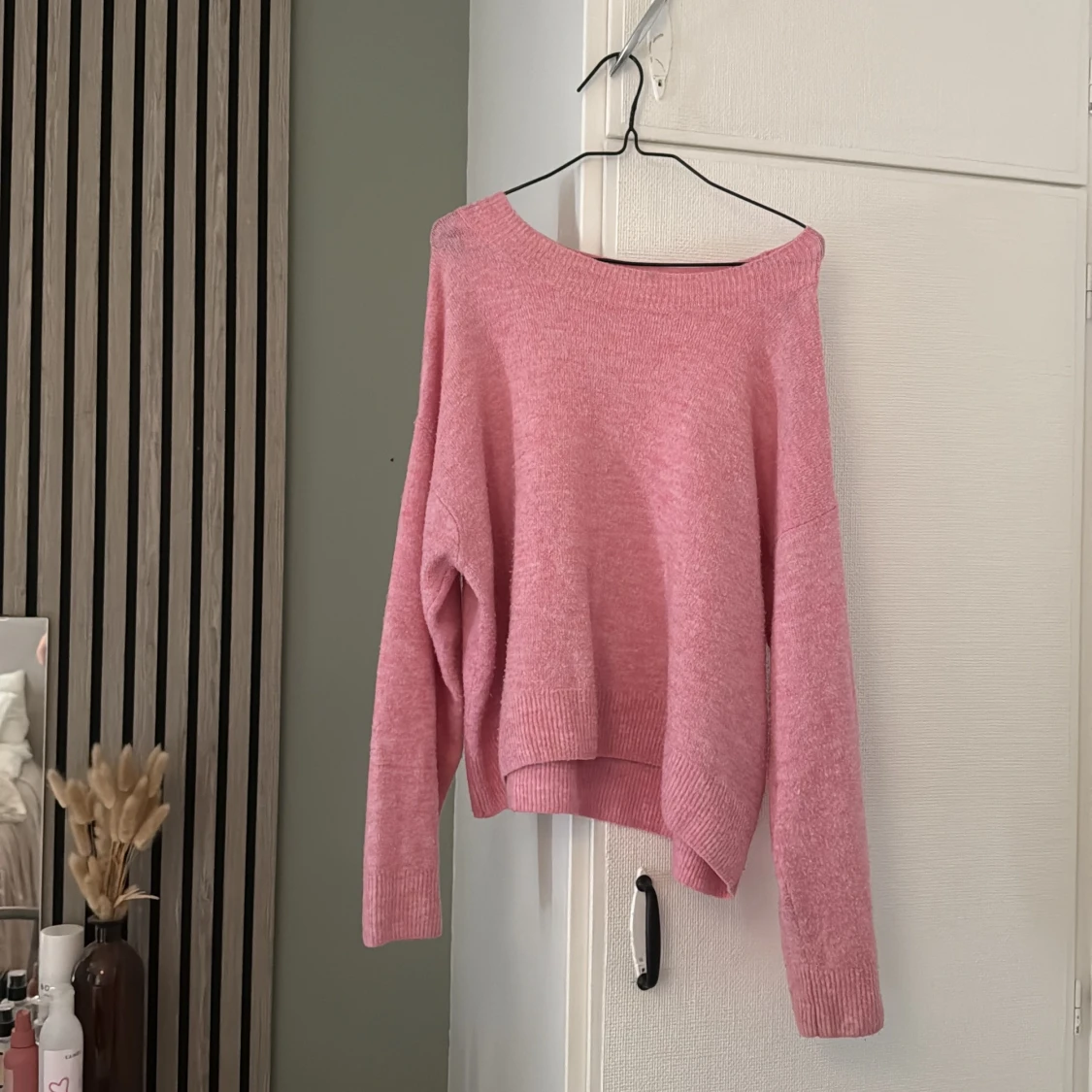 Söt Rosa stickad tröja