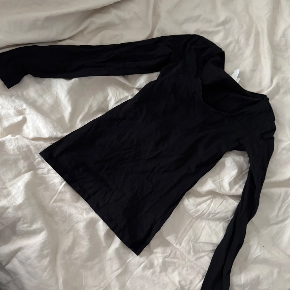 Svart långärmad topp från H&M