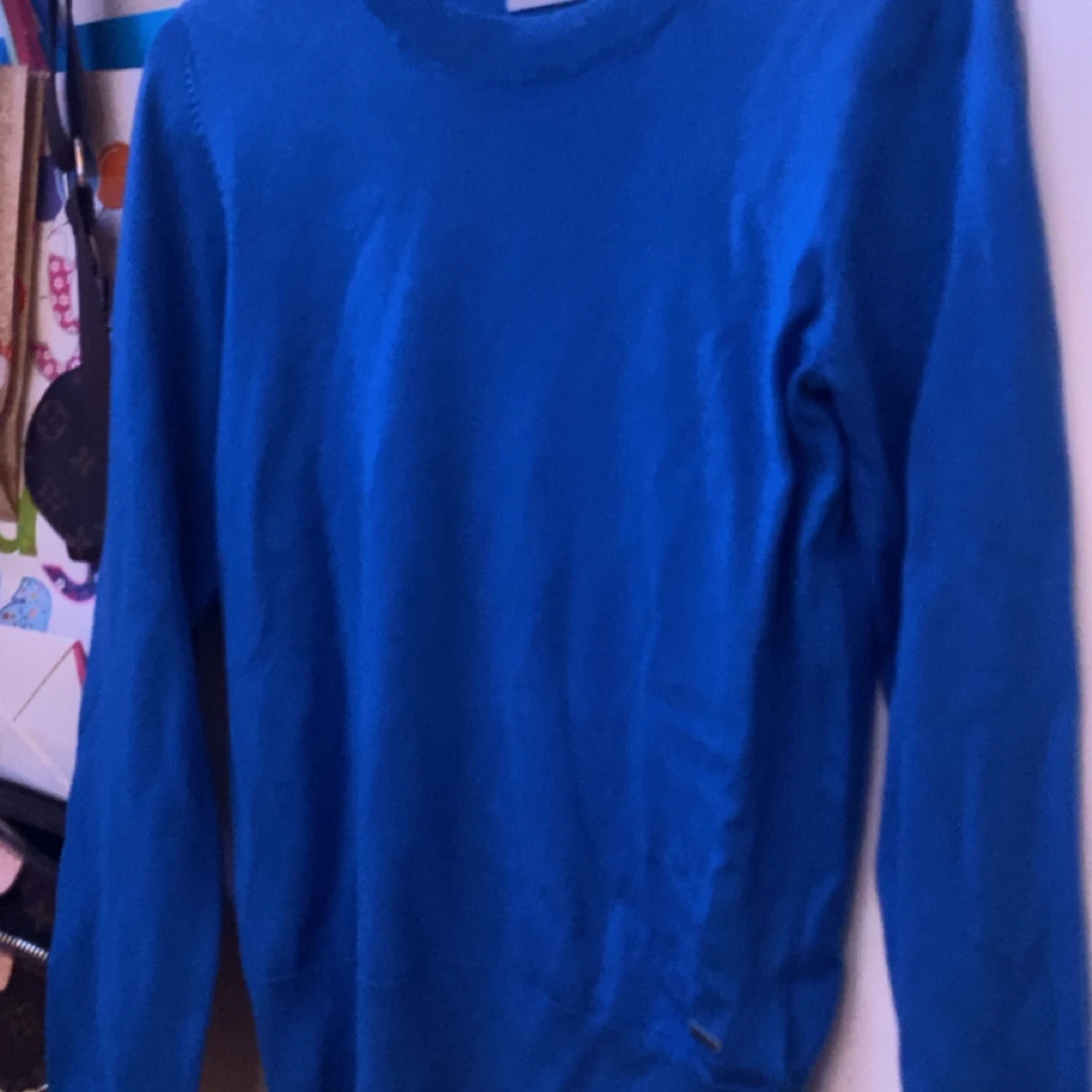 Blå stickad tröja Holly & Whyte