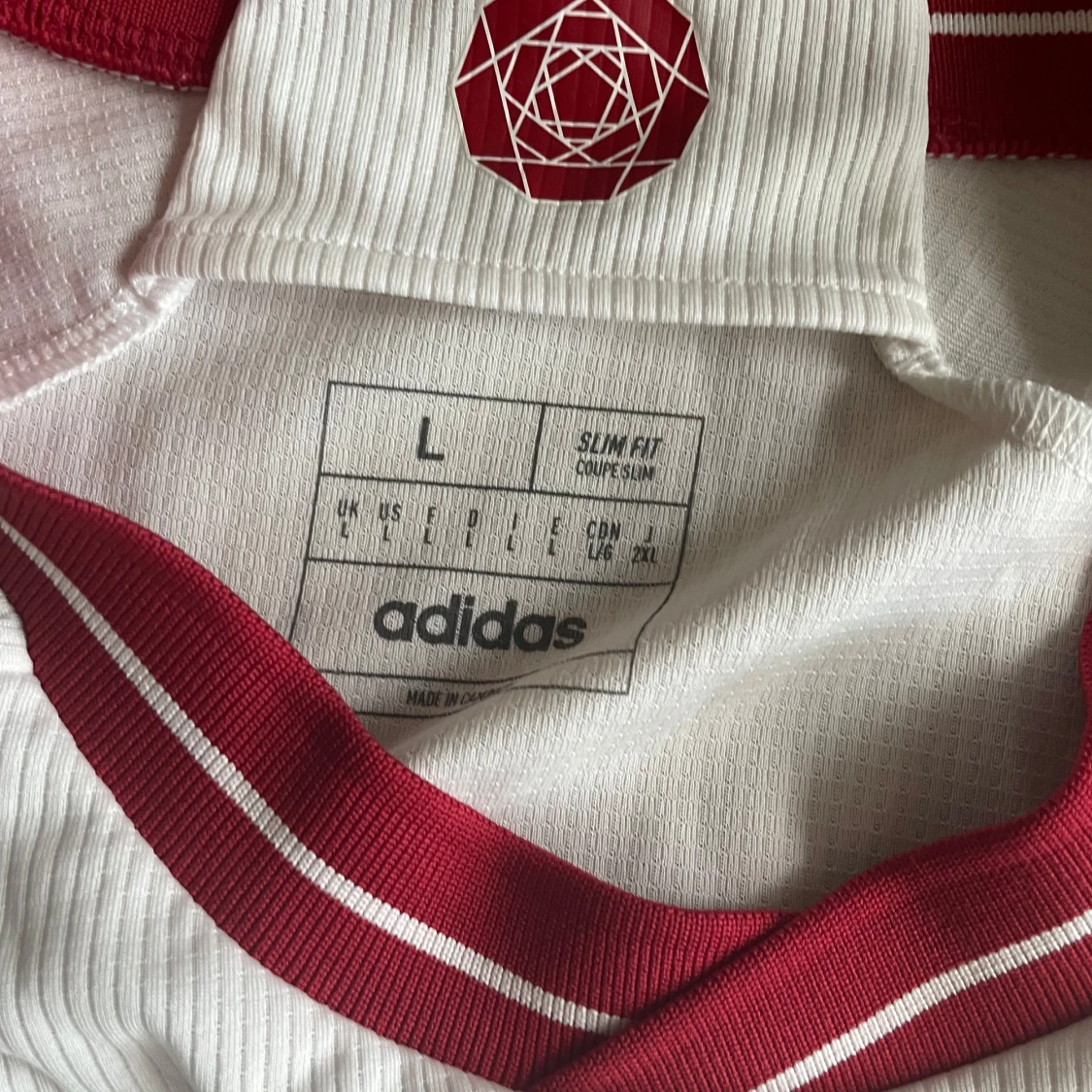 Manchester United vit tredjetröja Adidas L - 2