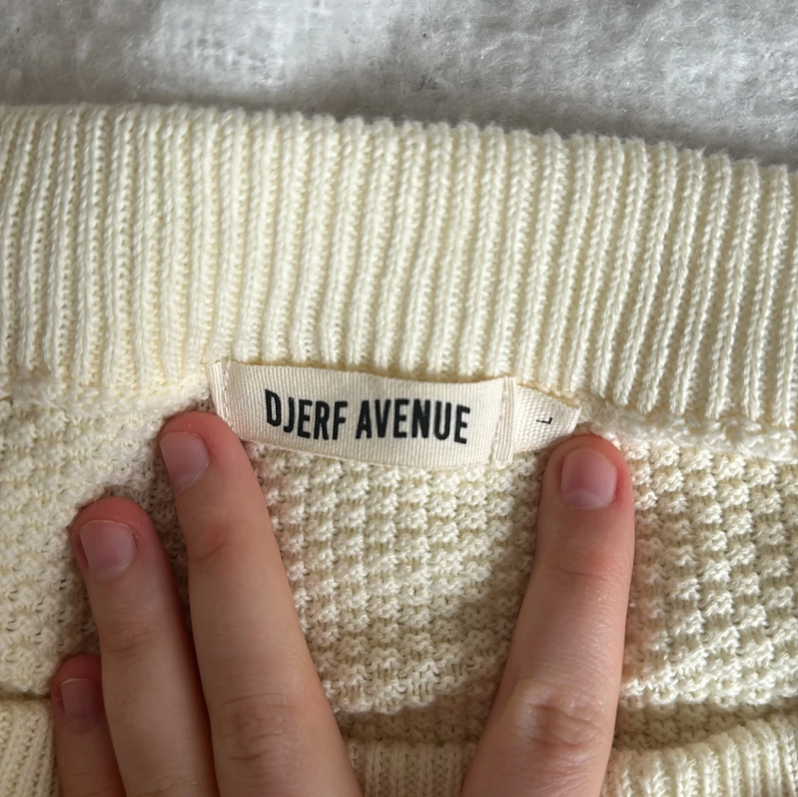 Vit stickad långkjol från Djerf Avenue - 3