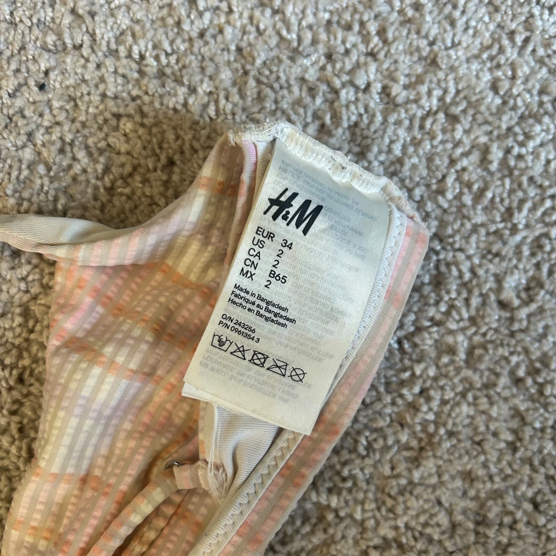 Rutig bikini från H&M - 2