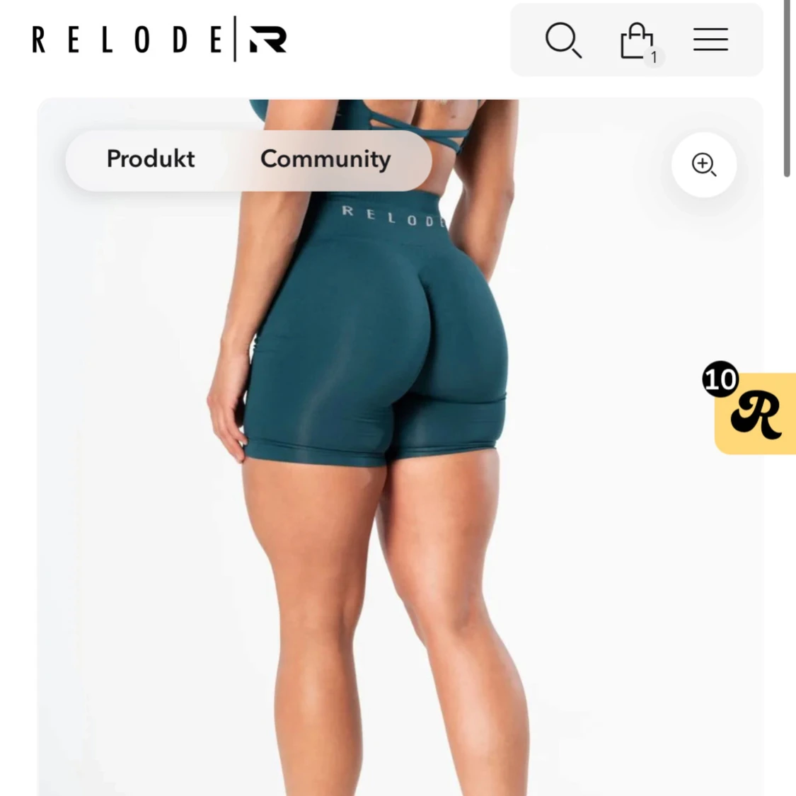 Mörkgröna träningsshorts från Relode - 1