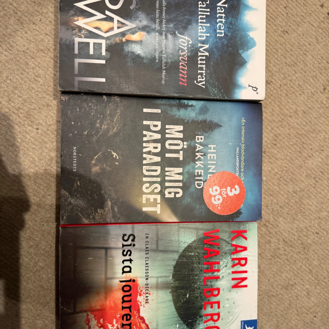 Natten Tallulah Murray försvann, Möt mig i paradiset, Sista jouren