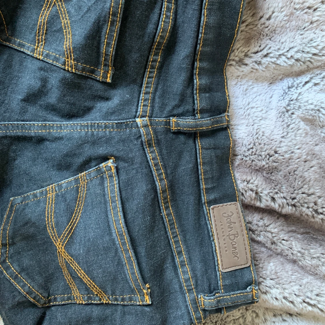 Mörkblå jeansshorts från John Baner - 3