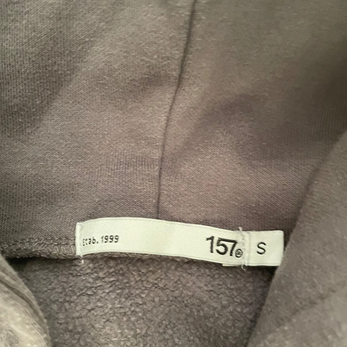 Blågrå hoodie med dragkedja från 157 - 1